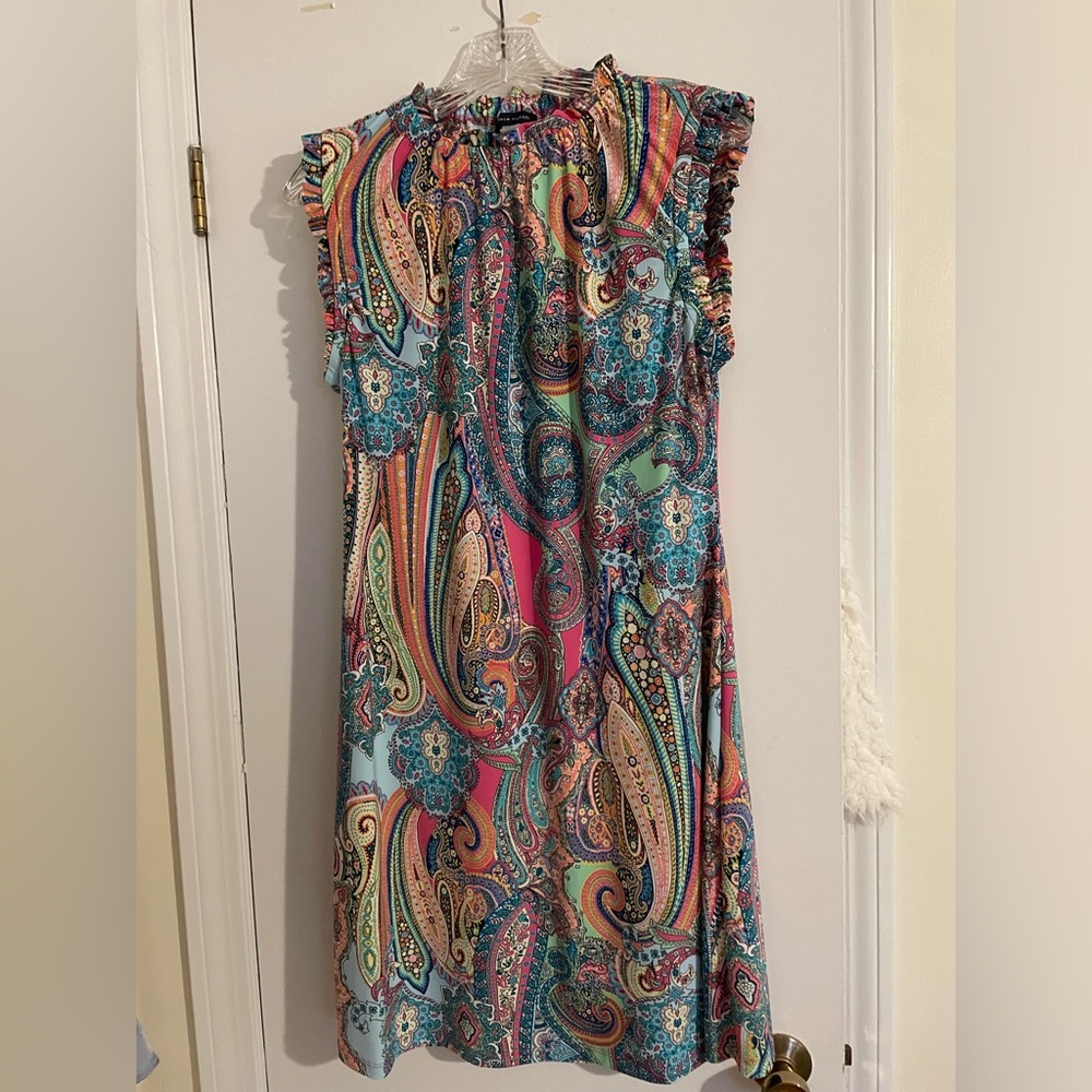 Tommy Hilfiger Multicolor Paisley Sleeveless Shift Dress